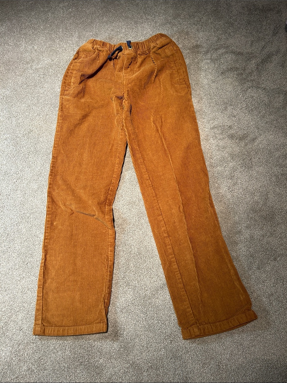 Mini Boden Corduroy Pants in Warm Rust Brown